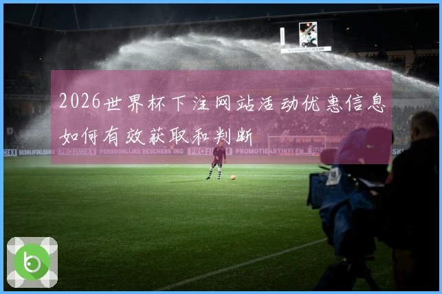 2026世界杯下注网站活动优惠信息如何有效获取和判断